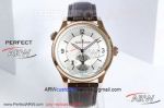 TF Factory Jaeger LeCoultre Master Geographic Sector Dial Rose Gold Case 42mm Copy 939B1 Automatic Watch